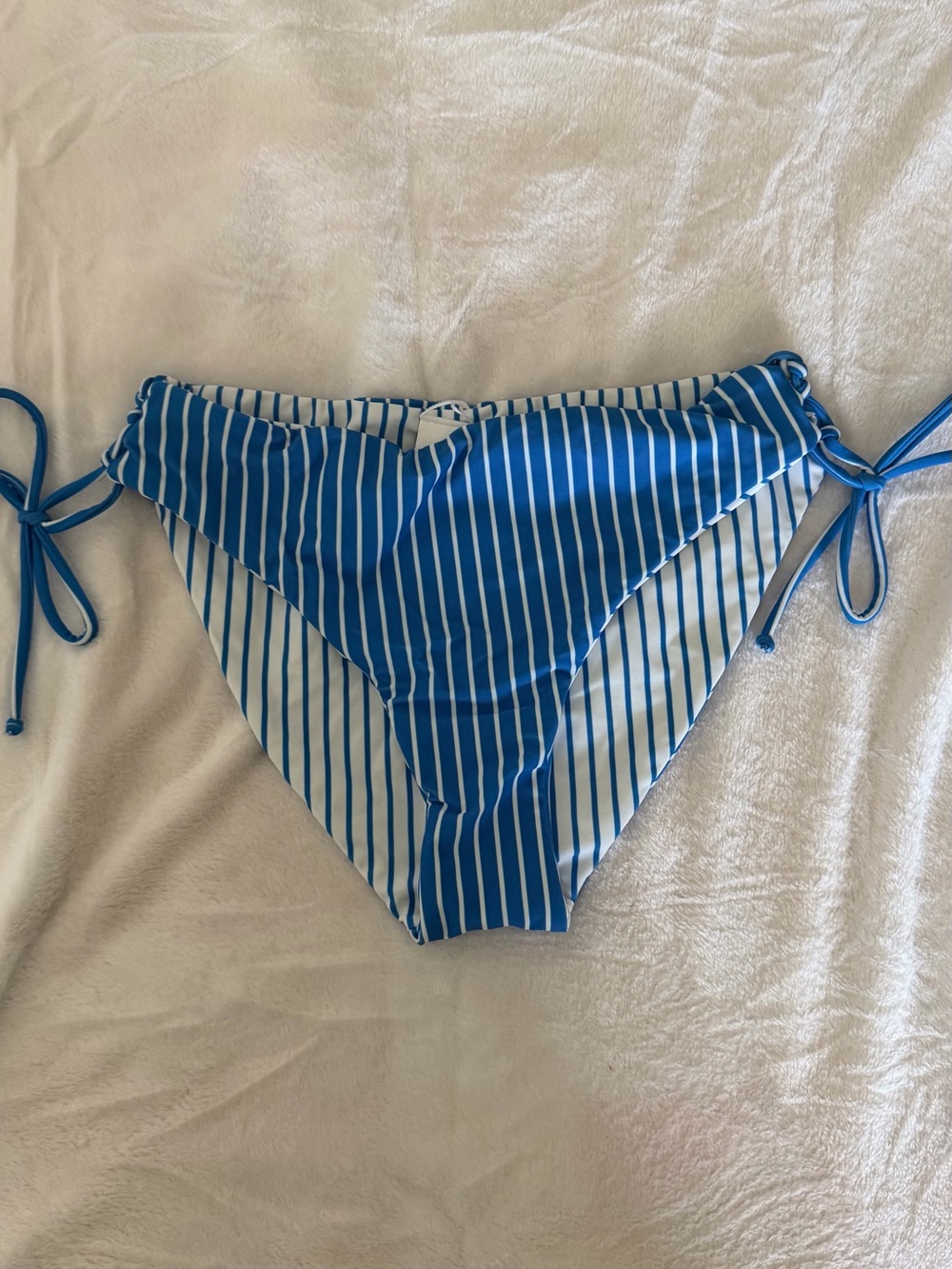 Blue Striped Swim Bottoms